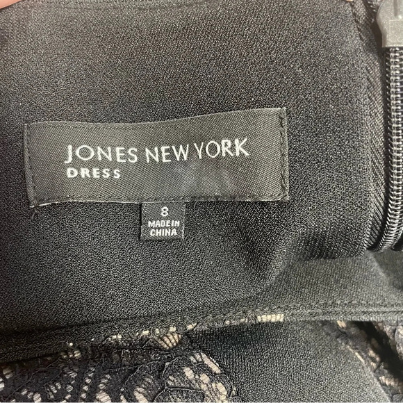 Jones New York sheath dress lace panels women’s size 8 business casual - Picture 9 of 9